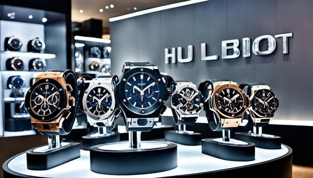 High-end Hublot timepieces