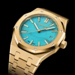 Audemars-Piguet-Royal-Oak-Selfwinding-37mm-Yellow-Gold-Turquoise-Dial-15550BA-1