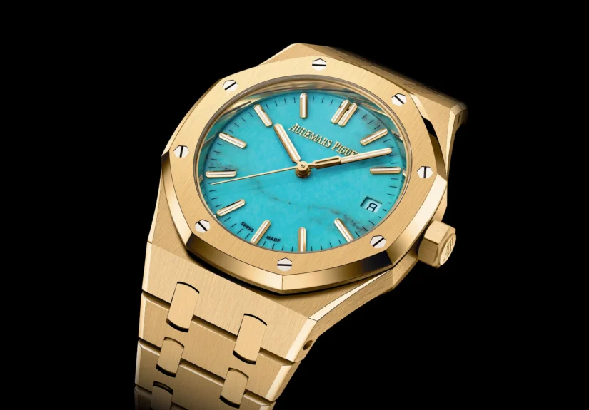 Audemars-Piguet-Royal-Oak-Selfwinding-37mm-Yellow-Gold-Turquoise-Dial-15550BA-1