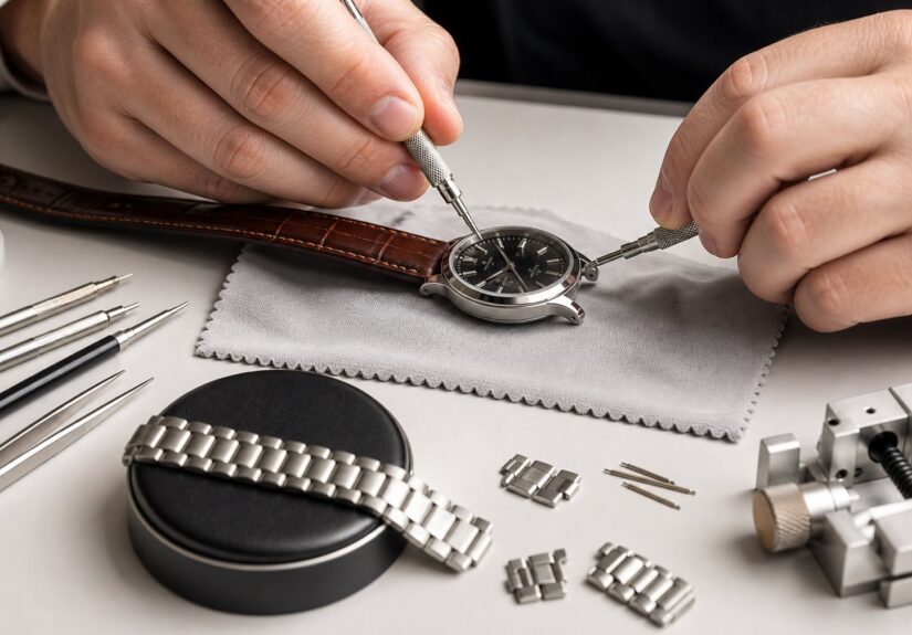 Cara Mengganti Tali Kulit dan Rantai Logam Jam Tangan Omega dengan Aman dan Tepat